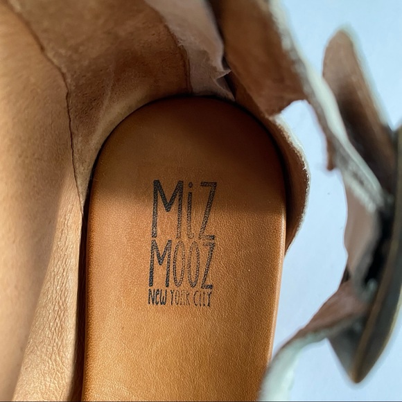 Miz Mooz 3 strap back zip leather sandal 6.5 - Picture 6 of 11